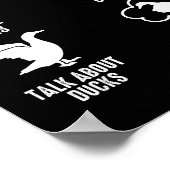 Funny Duck 6 Dinge, die ich in meiner Freizeit Ent Poster (Ecke)