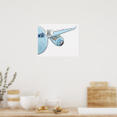 Funny Duck Aviation Cartoon Poster (Küche)