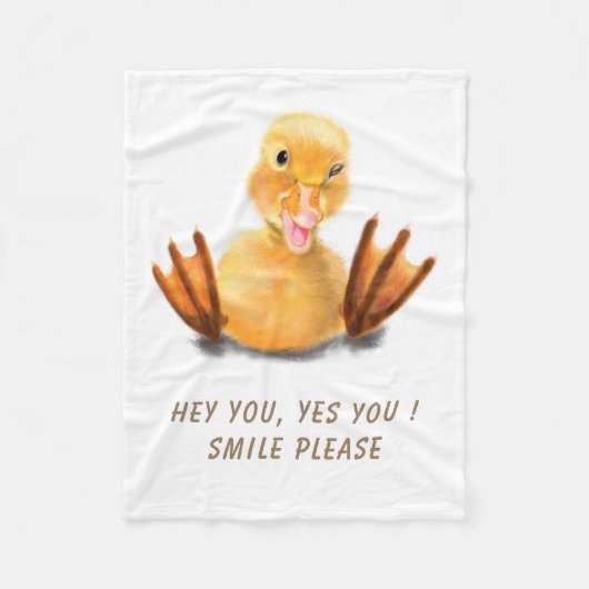 Funny Duck Baby Fleece Blanket (Vorderseite)