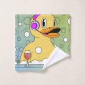 Funny Duck Bad Handtuchhandtuch Set - Custom 3-Pie (Waschlappen)