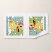 Funny Duck Bad Handtuchhandtuch Set - Custom 3-Pie (Handtuch)
