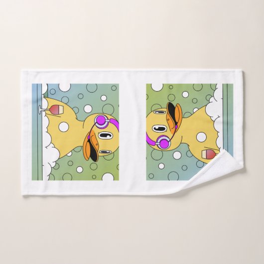Funny Duck Bad Handtuchhandtuch Set - Custom 3-Pie (Handtuch)