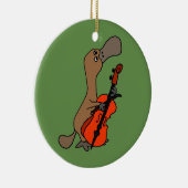 Funny Duck billed Platypus spielt Cello Music Keramik Ornament (Rechts)