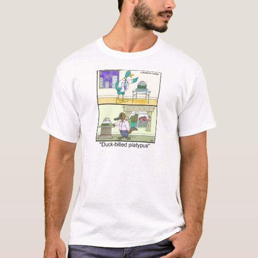 Funny Duck Billed Platypus T-Shirt (Vorderseite)