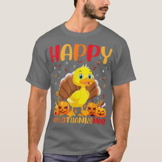 Funny Duck Bird Lover Happy Duck HelloDankeMas T- T-Shirt
