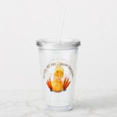 Funny Duck Birthday Acrylic Tumbler Acryltrinkbecher (Rückseite)