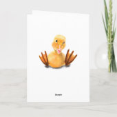 Funny Duck Birthday Card Karte (Rückseite)