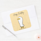 Funny Duck Birthday Sticker - Personalisiertes Ges (Umschlag)