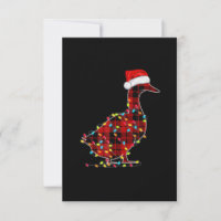 Funny Duck Christmas Light Red Kariert Matching
