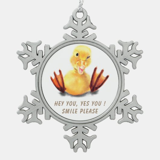 Funny Duck Christmas Ornament (Vorderseite)