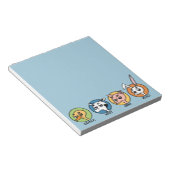 FUNNY DUCK COW PIG UND RABBIT NOTEPAD NOTIZBLOCK (angewinkelt)