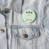 Funny Duck Custom Text Gefühl Producktive Blue Button (Beispiel)