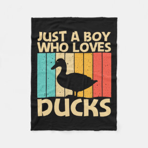 Funny Duck Design für Boys Kids Duck Bauer Huntin Fleecedecke