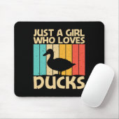 Funny Duck Design für Mädchen Kinder Ente Bauer Hu Mousepad (Mit Mouse)