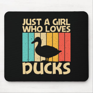 Funny Duck Design für Mädchen Kinder Ente Bauer Hu Mousepad