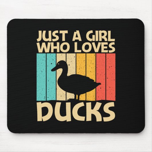 Funny Duck Design für Mädchen Kinder Ente Bauer Hu Mousepad (Vorne)