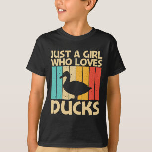 Funny Duck Design für Mädchen Kinder Ente Bauer Hu T-Shirt