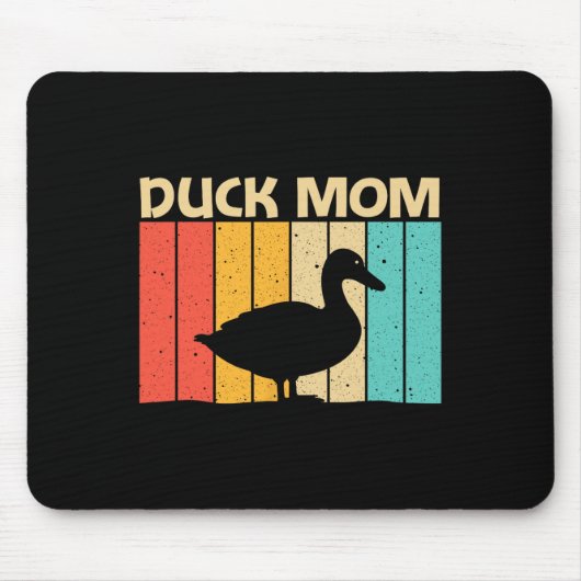 Funny Duck Design Mama Mutter Duck Bauer Hunti Mousepad (Vorne)