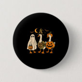 Funny Duck Duck Boo Halloween Costume Duck  Button (Vorderseite)