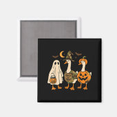 Funny Duck Duck Boo Halloween Costume Duck  Magnet (Vorderseite/Rückseite)