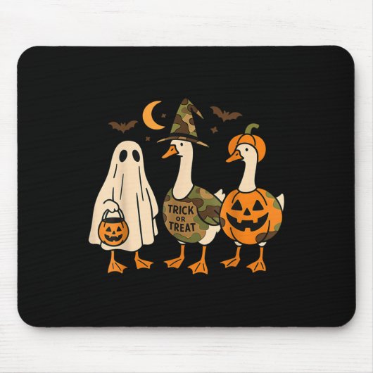 Funny Duck Duck Boo Halloween Costume Duck Mousepad (Vorne)