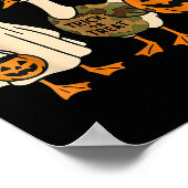 Funny Duck Duck Boo Halloween Costume Duck  Poster (Ecke)