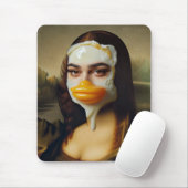 Funny Duck Face Egg Mona Mousepad (Mit Mouse)