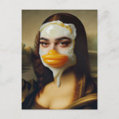 Funny Duck Face Egg Mona Postkarte (Vorderseite)
