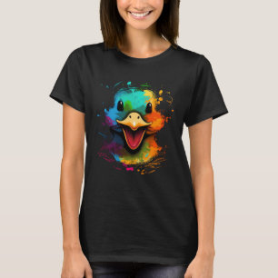 Funny Duck Face Niedliche farbenfrohe Happy Duckli T-Shirt