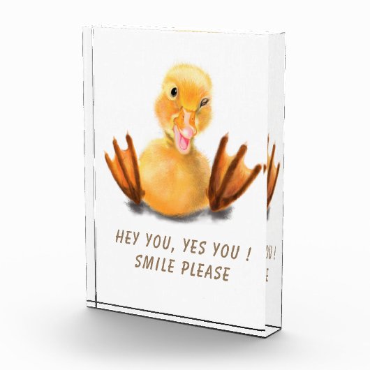 Funny Duck Foto Blockgeschenk - Benutzerdefinierte (Rechts)