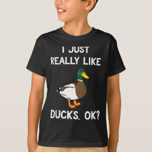 Funny Duck Geschenk für Entenliebhaber, die ich wi T-Shirt