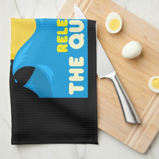 Funny Duck Geschirrtuch (Viertel Falte)