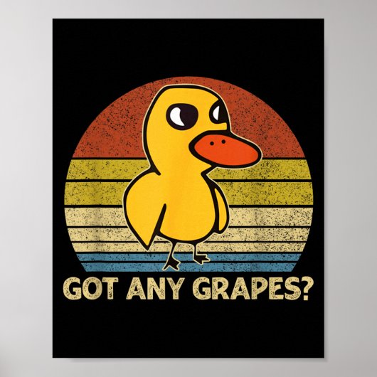 Funny Duck Got Any Gs Graphic Summer Humor Duck Me Poster (Vorne)