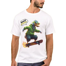 Funny Duck Grafisches T-Shirt für Skater & Trendy
