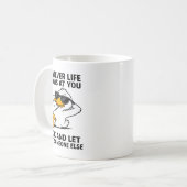 Funny Duck Graphic Men Women Funny Quote  Kaffeetasse (Vorderseite Links)