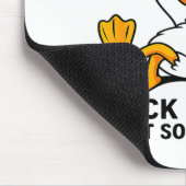 Funny Duck Graphic Men Women Funny Quote Mousepad (Ecke)