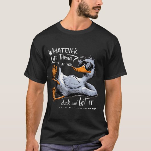 Funny Duck Graphic Tee Men Women Funny Quote (Vorderseite)