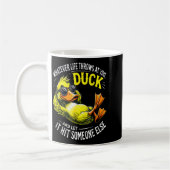 Funny Duck Graphic Tees Men Women Funny Quote Kaffeetasse (Links)