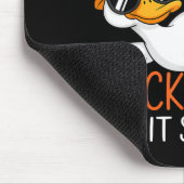 Funny Duck Graphic Tees Men Women Funny Quote Mousepad (Ecke)