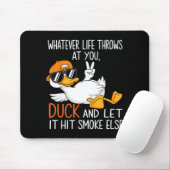 Funny Duck Graphic Tees Men Women Funny Quote Mousepad (Mit Mouse)