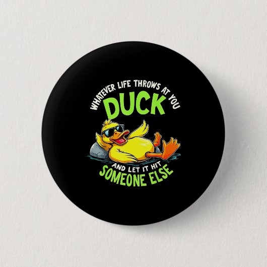 Funny Duck Graphic Tees Men Women Teens Funny Quot Button (Vorderseite)
