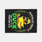 Funny Duck Graphic Tees Men Women Teens Funny Quot Fleecedecke (Vorderseite (Horizontal))