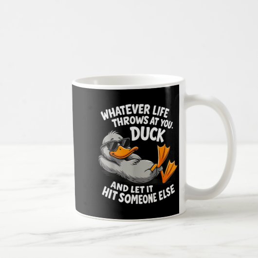 Funny Duck Graphic Tees Men Women Teens Funny Quot Kaffeetasse (Rechts)