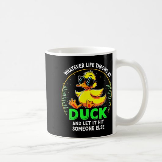 Funny Duck Graphic Tees Men Women Teens Funny Quot Kaffeetasse (Rechts)