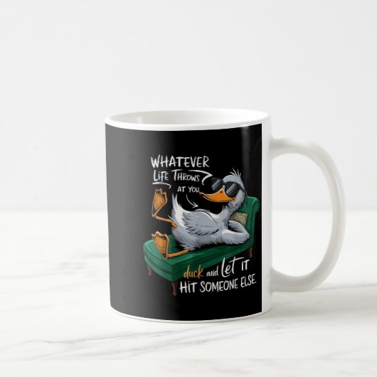 Funny Duck Graphic Tees Men Women Teens Funny Quot Kaffeetasse (Rechts)
