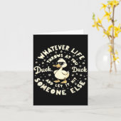 Funny Duck Graphic Tees Men Women Teens Funny Quot Karte (Gelbe Blume)