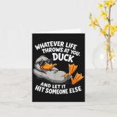 Funny Duck Graphic Tees Men Women Teens Funny Quot Karte (Gelbe Blume)