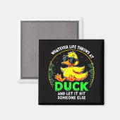 Funny Duck Graphic Tees Men Women Teens Funny Quot Magnet (Vorderseite/Rückseite)