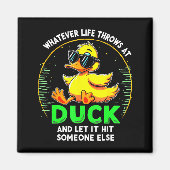 Funny Duck Graphic Tees Men Women Teens Funny Quot Magnet (Vorne)