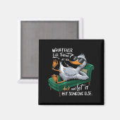 Funny Duck Graphic Tees Men Women Teens Funny Quot Magnet (Vorderseite/Rückseite)